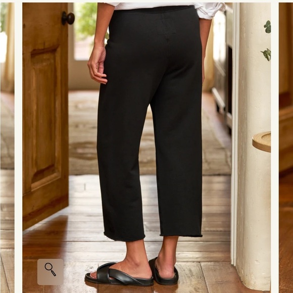 FRANK and EILEEN Catherine Sweatpant Favorite Pant Black Triple Fleece Sz L NEW - Picture 2 of 15